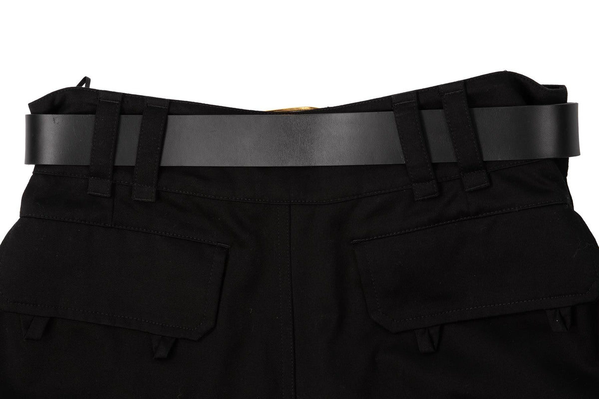 SAINT LAURENT BLACK CASSANDRE COTTON CARGO PANTS FR 36 UK 8