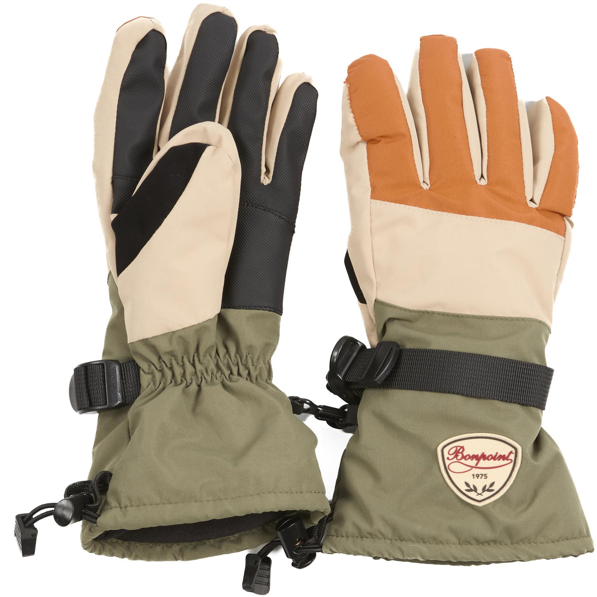BONPOINT GREEN KIDS BOYS SKI GLOVES 12-14 YEARS