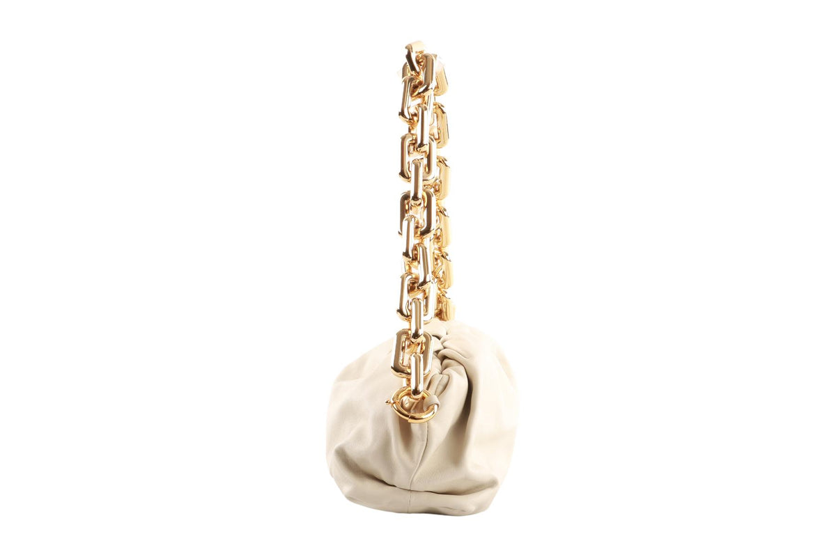ECRU THE CHAIN POUCH LEATHER SHOULDER BAG