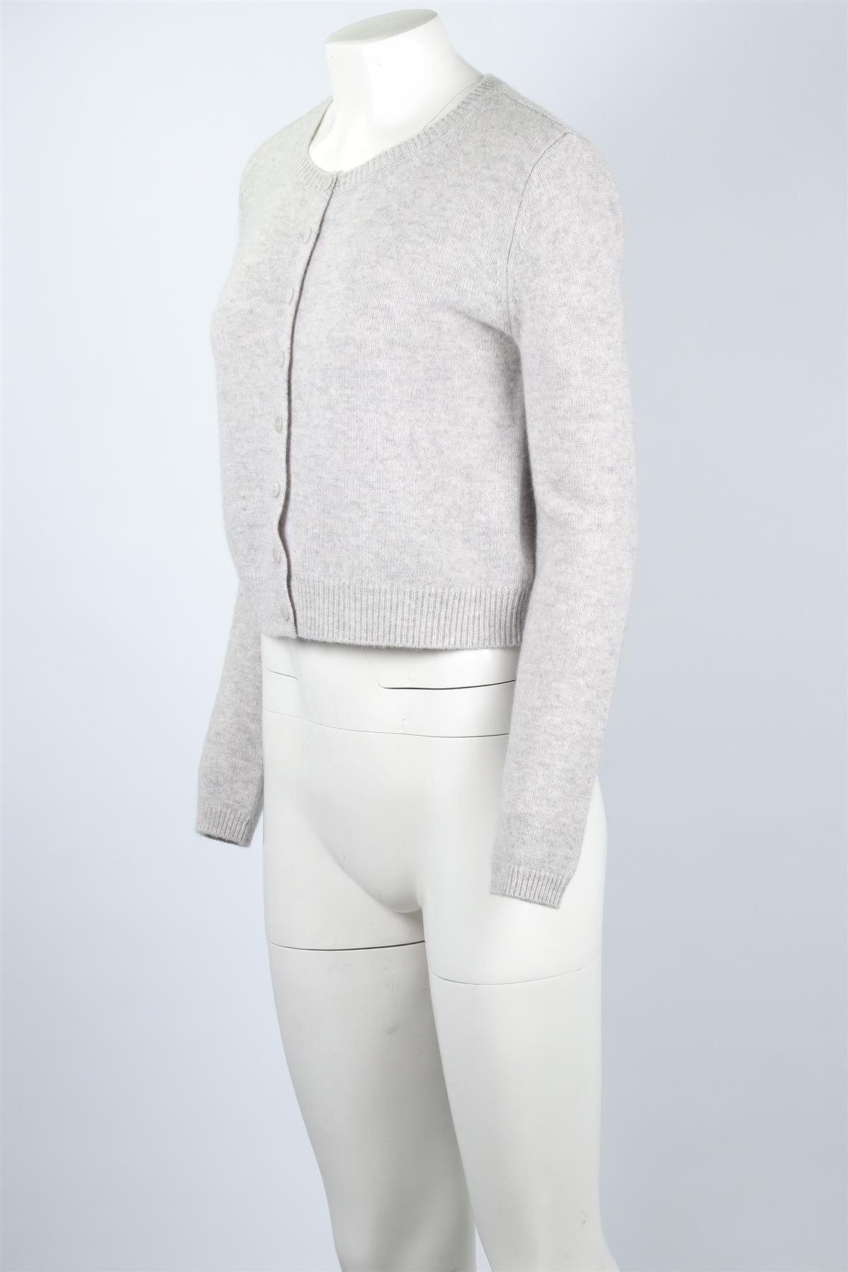 REFORMATION GREY CASHMERE CARDIGAN SMALL