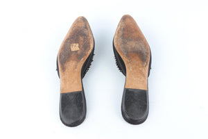 PRADA BLACK SATIN FLATS EU 39 UK 6 US 9