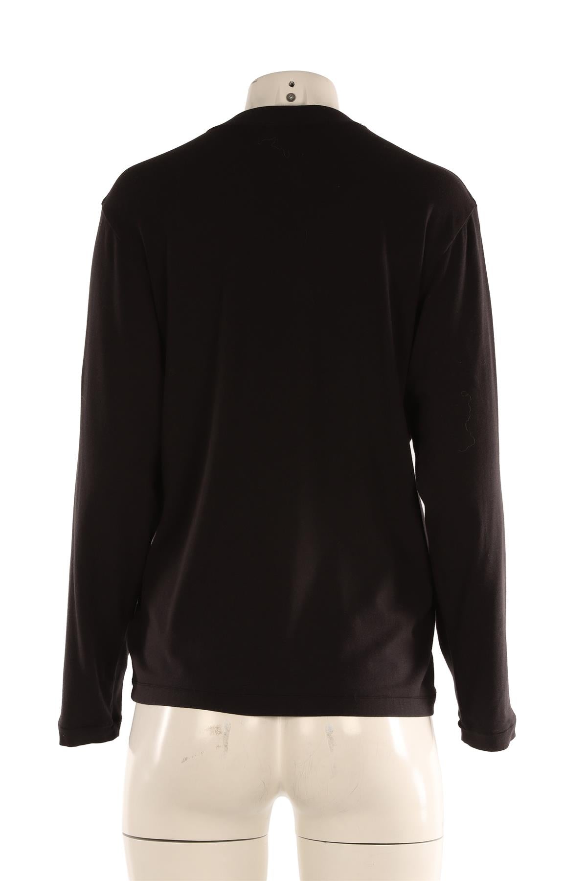 SKIMS BLACK JERSEY TOP SMALL