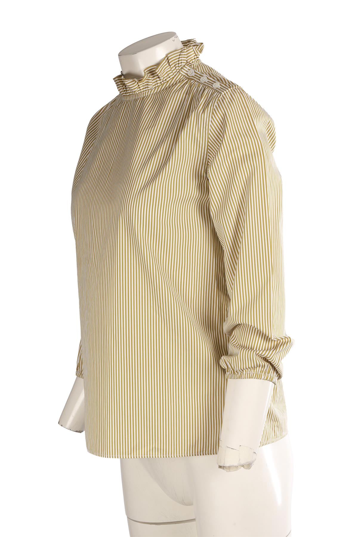 AIMÉ GREEN COTTON SHIRT FR 36 UK 8