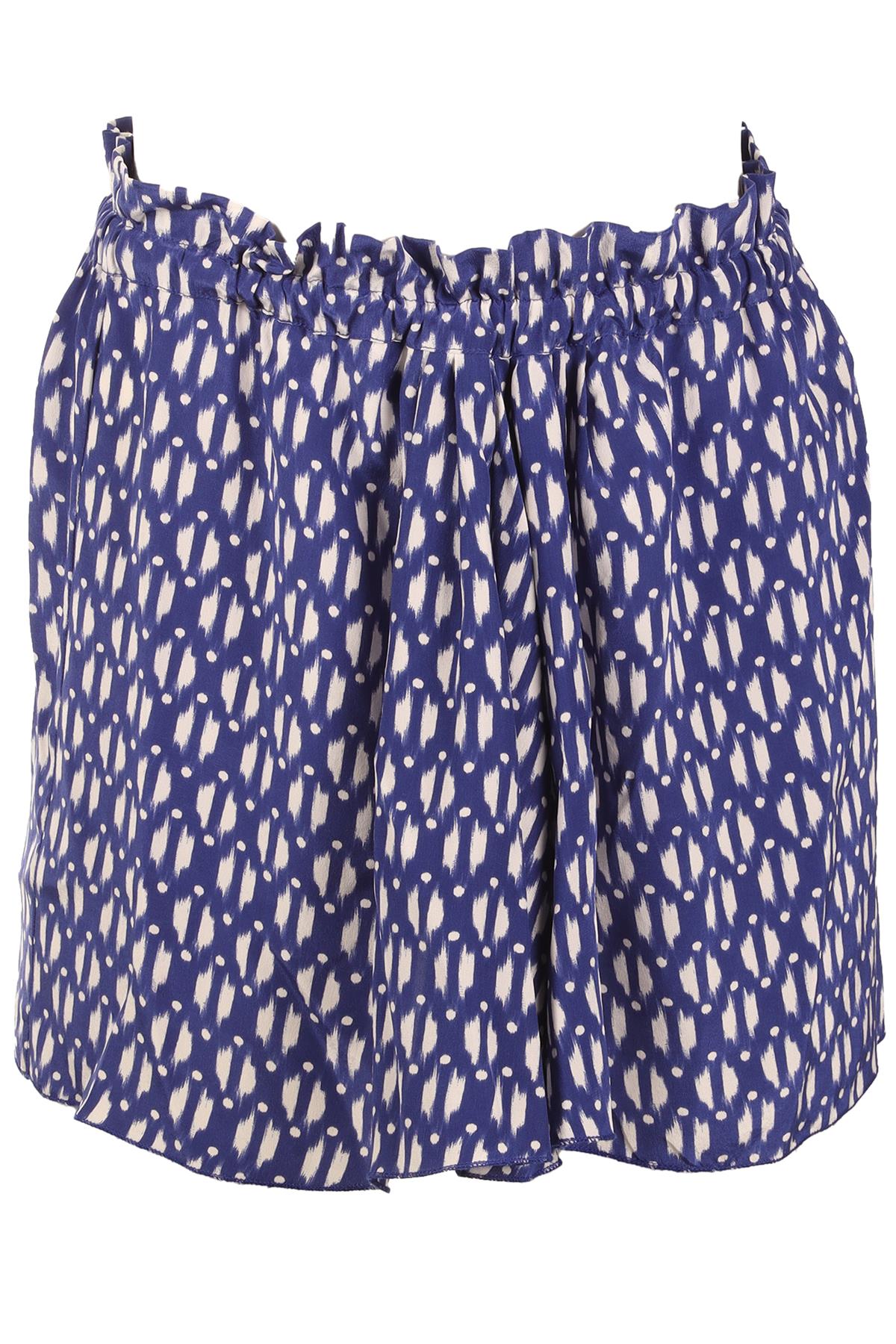 ISABEL MARANT ÉTOILE BLUE SILK MINI SKIRT FR 34 UK 6