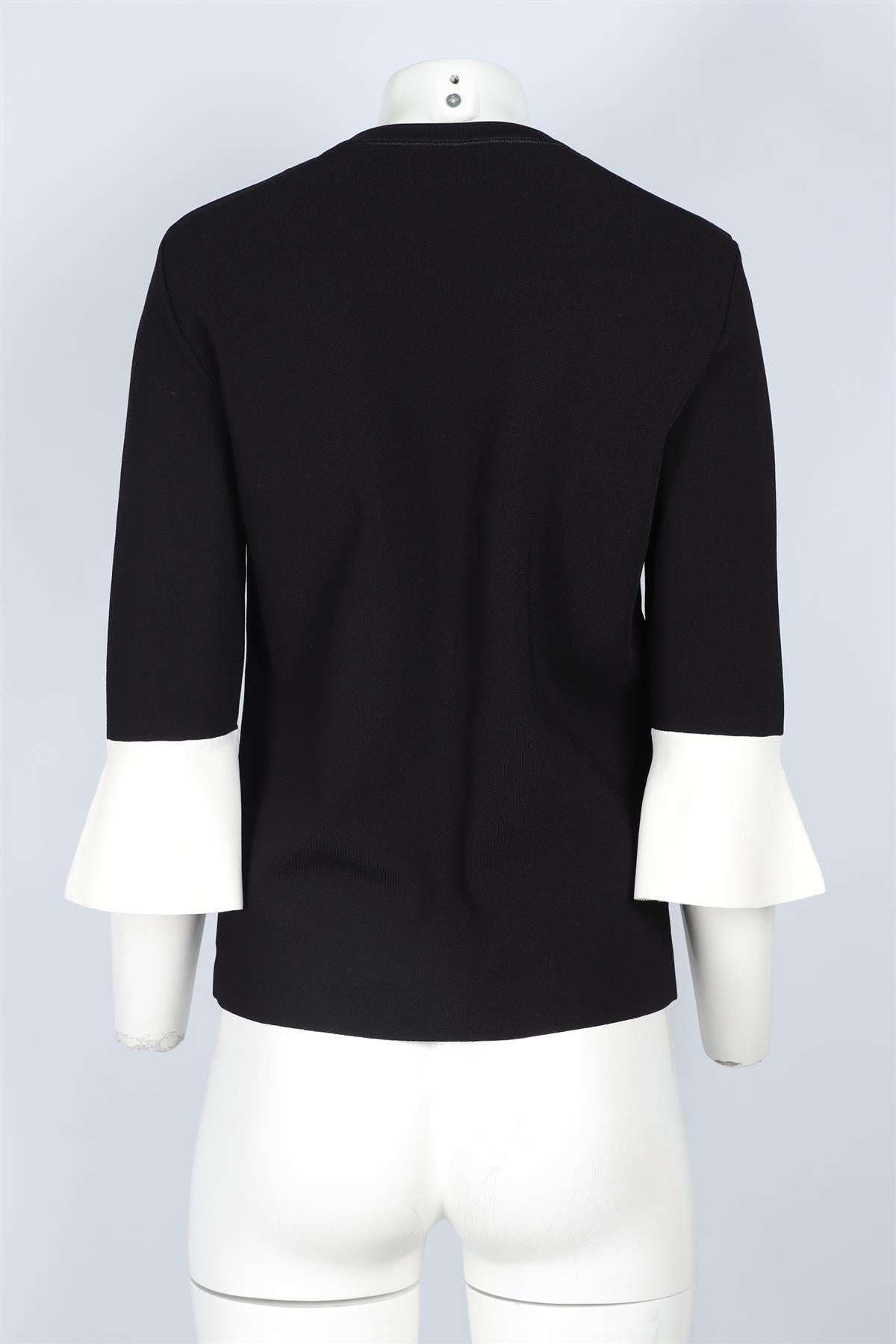 VALENTINO BLACK KNIT TOP LARGE