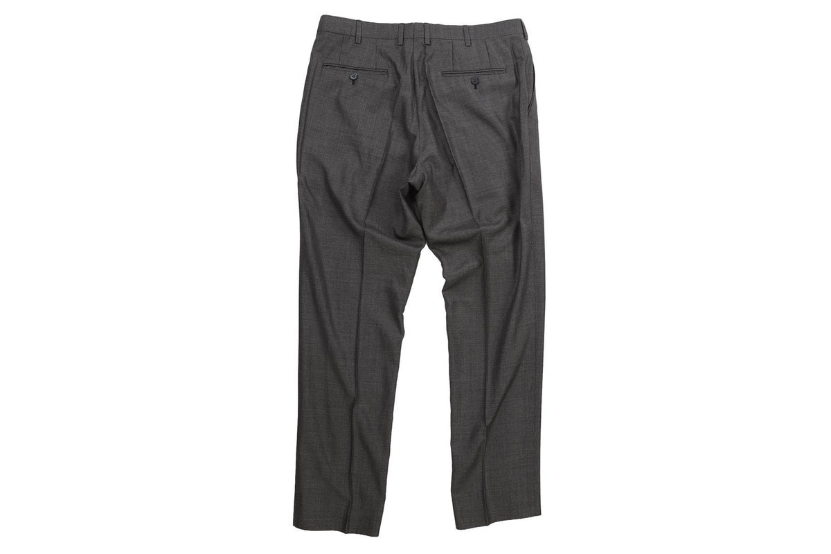 BRIONI GREY WOOL PANTS W34