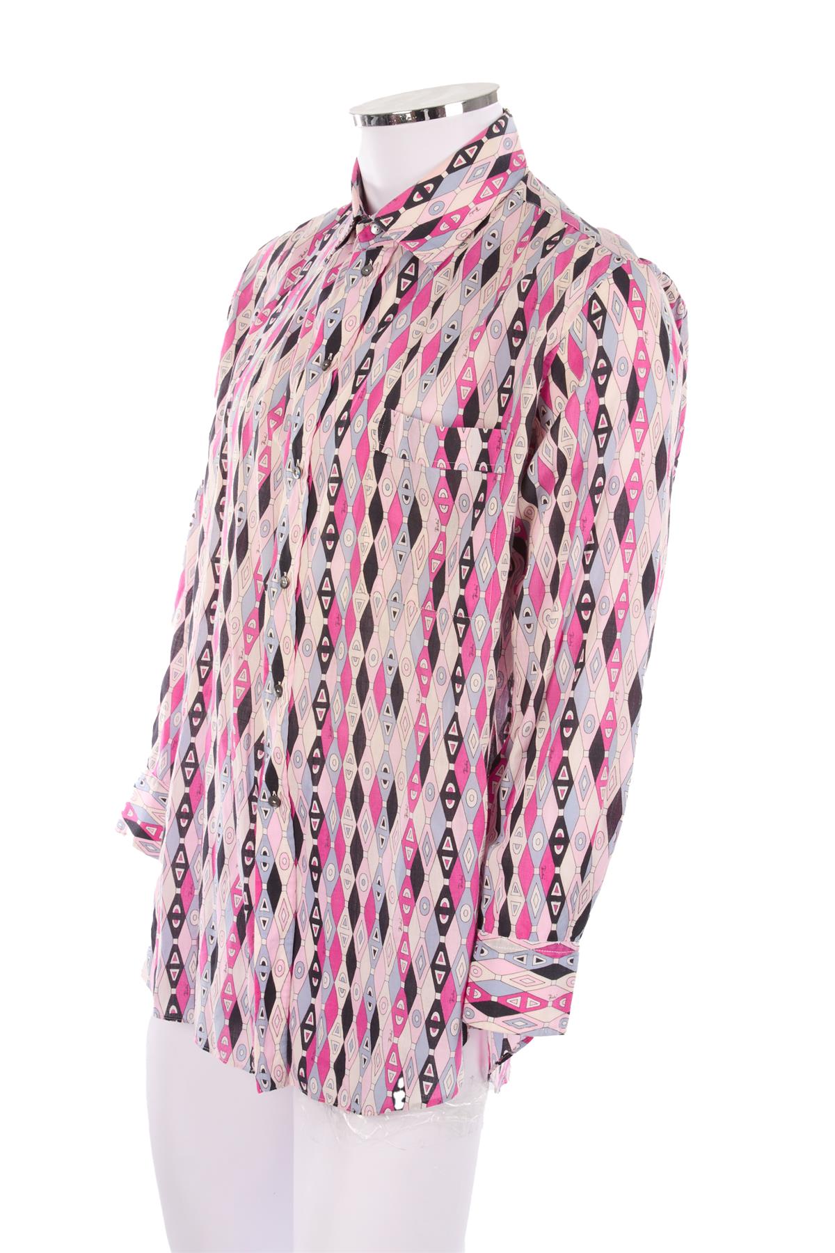 EMILIO PUCCI MULTI MEN'S 1970'S SHIRT IT 46