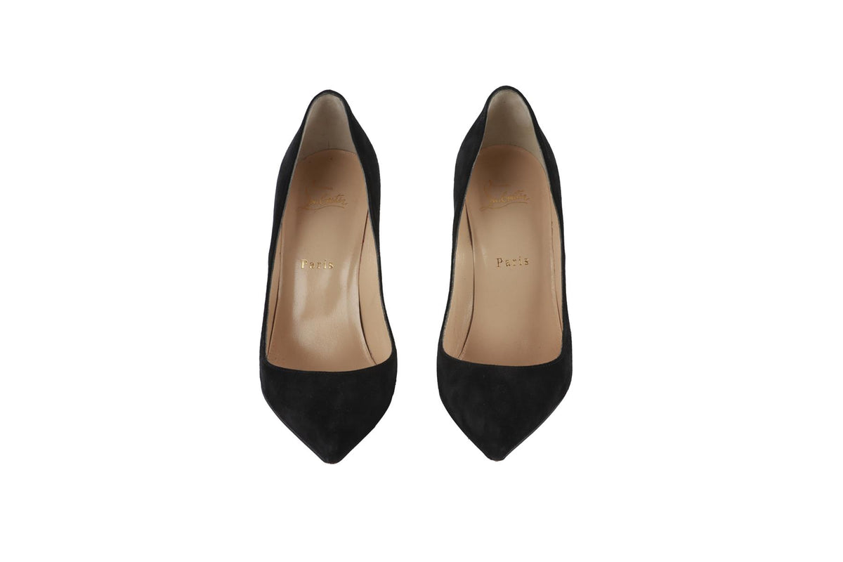 BLACK SUEDE PUMPS