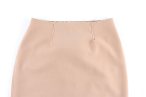 16ARLINGTON TAN FELT MINI SKIRT US 2 UK 6