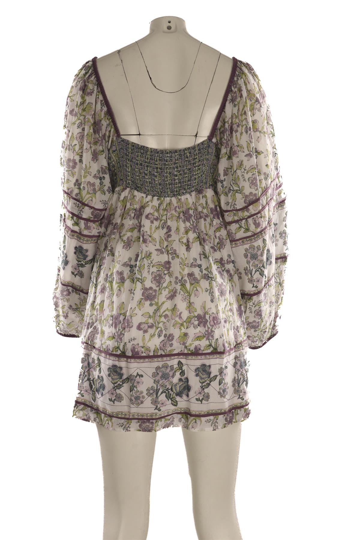 FREE PEOPLE MULTI COTTON MINI DRESS LARGE