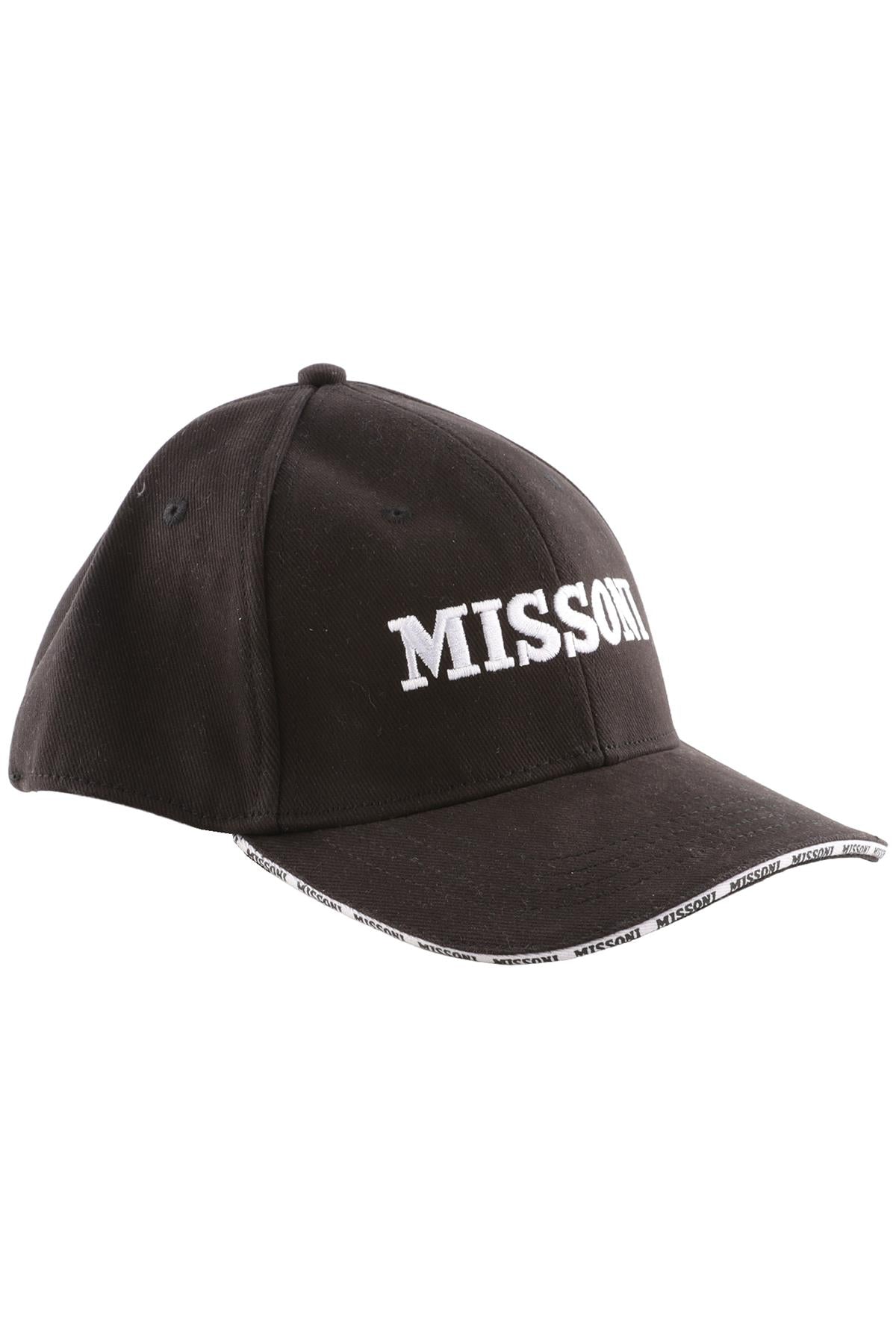 MISSONI BLACK COTTON BASEBALL CAP