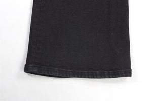 FRAME BLACK HIGH RISE FLARED JEANS UK 8-10