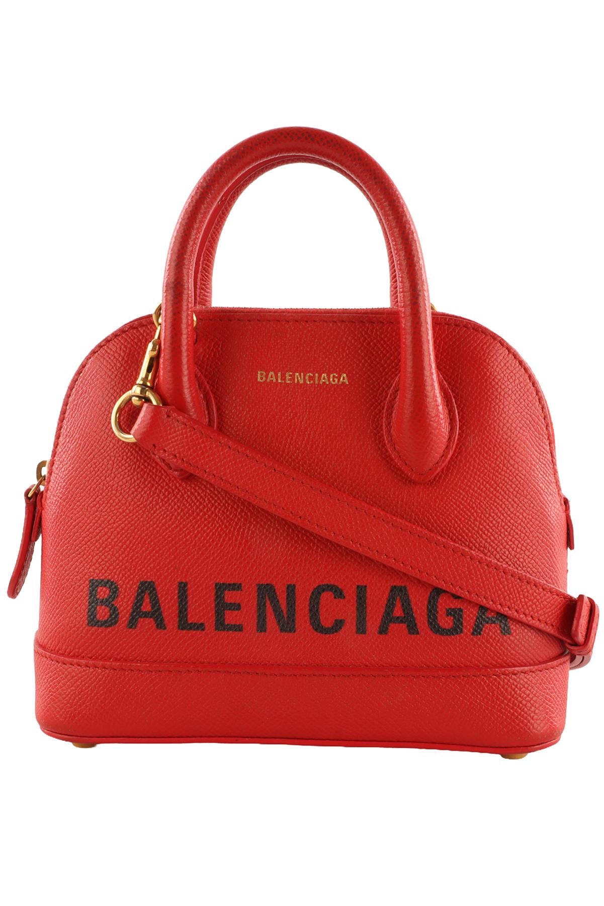 BALENCIAGA RED VILLE XXS LEATHER SHOULDER BAG | nikkibradford