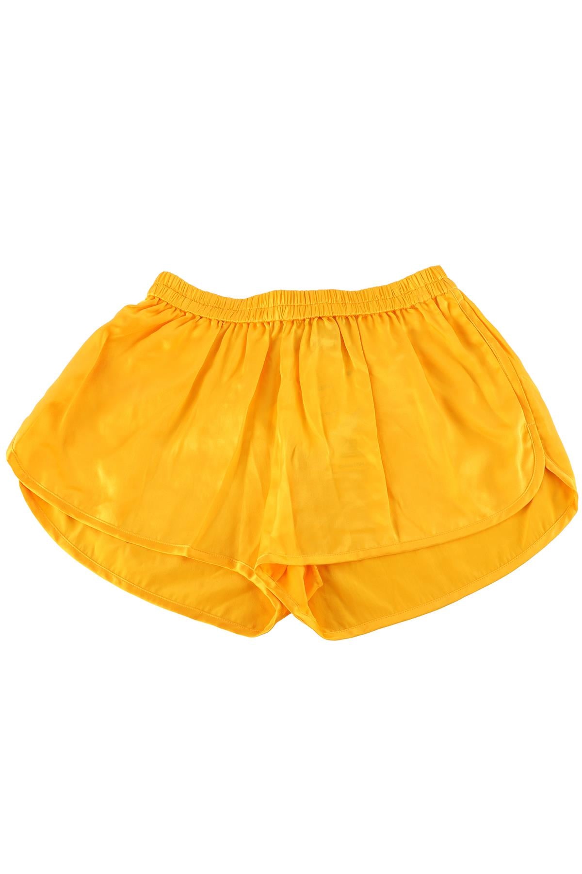 CHRISTOPHER ESBER ORANGE SILK SHORTS UK 8