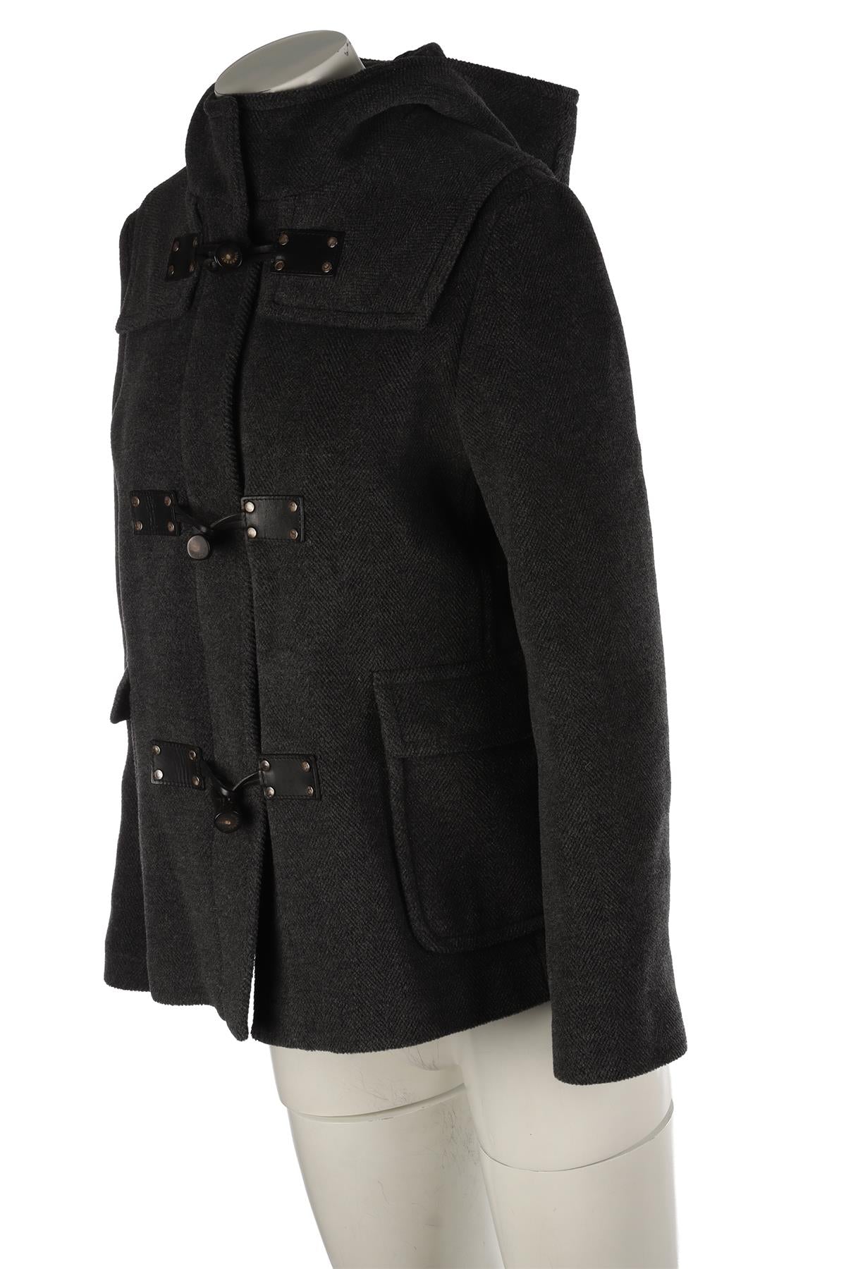 BURBERRY GREY WOOL JACKET UK 8