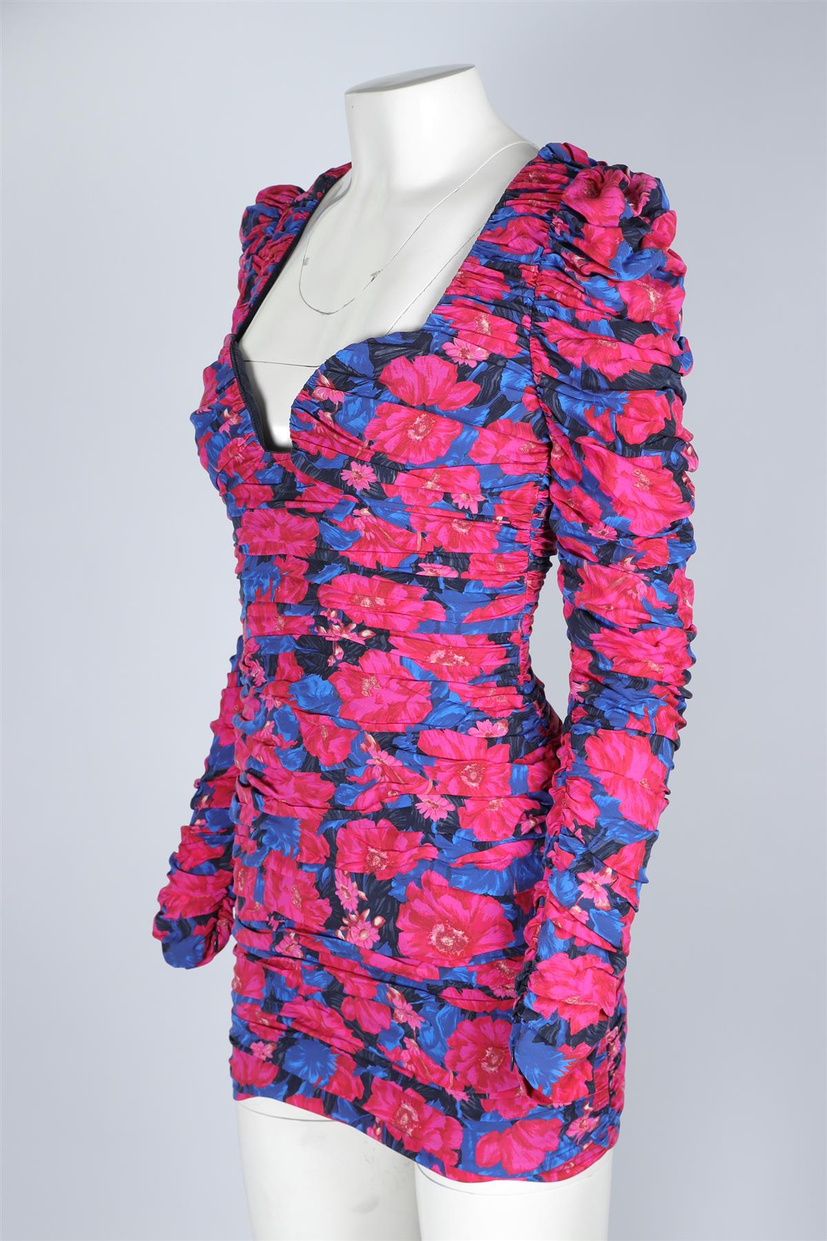 MAGDA BUTRYM PINK SILK MINI DRESS FR 36 UK 8