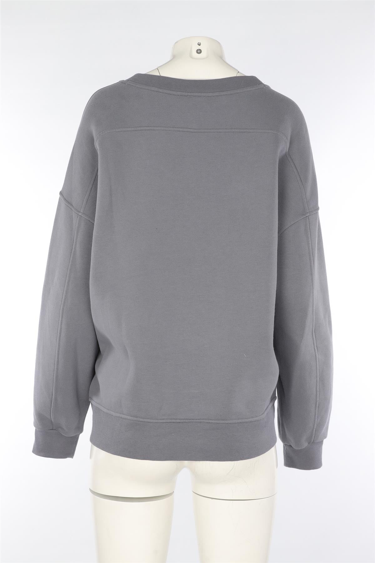 LULULEMON GREY COTTON SWEATSHIRT LARGE