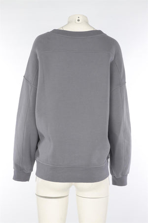 LULULEMON GREY COTTON SWEATSHIRT LARGE