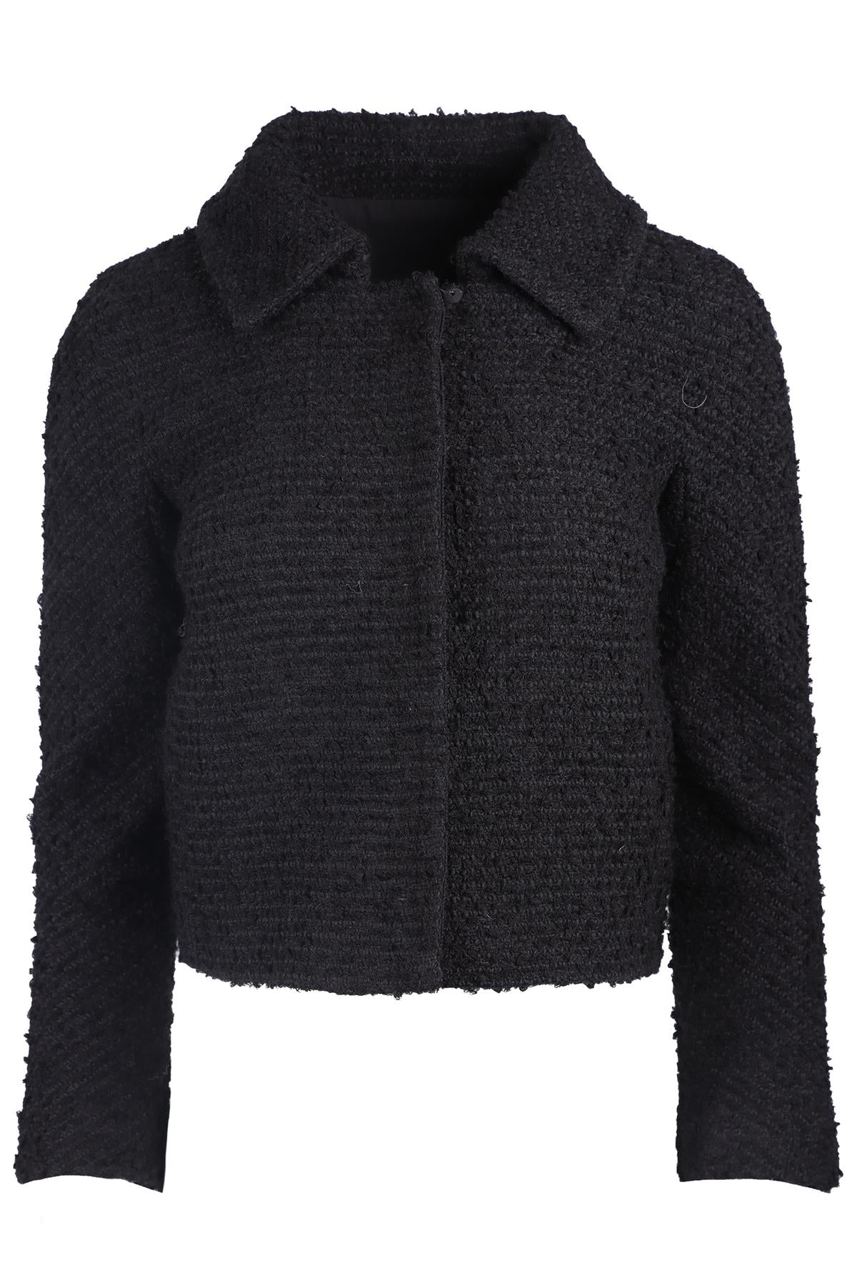 GIAMBATTISTA VALLI BLACK WOOL JACKET XSMALL