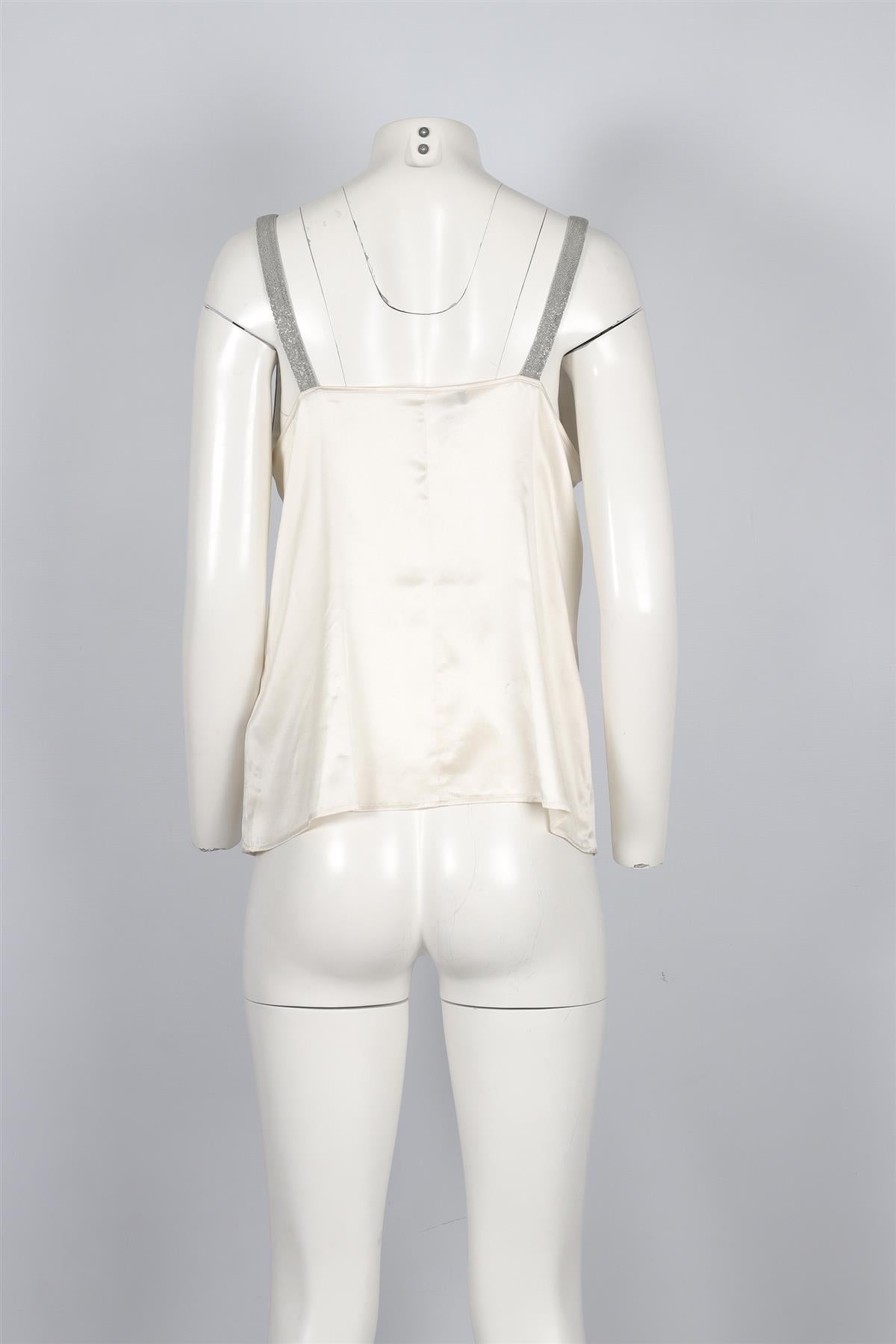 FABIANA FILIPPI WHITE SILK TOP IT 44 UK 12