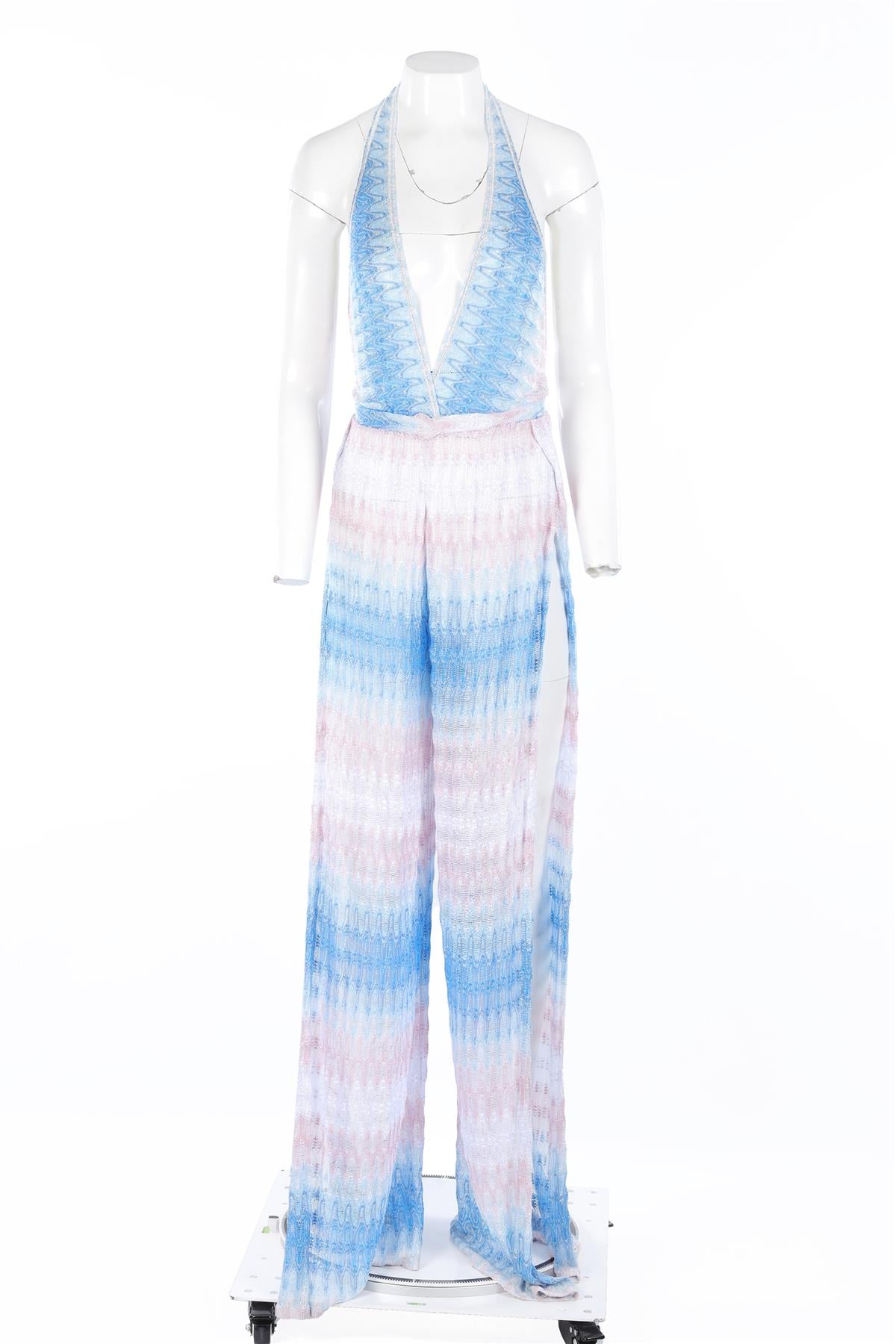 MISSONI BLUE CROCHET JUMPSUIT IT 40 UK 8