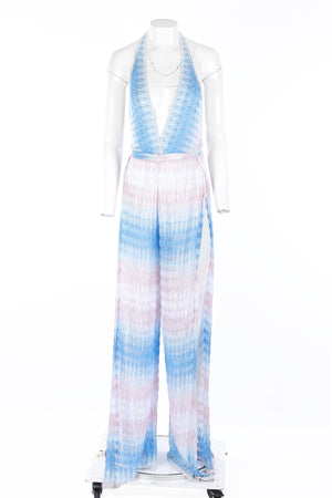 MISSONI BLUE CROCHET JUMPSUIT IT 40 UK 8