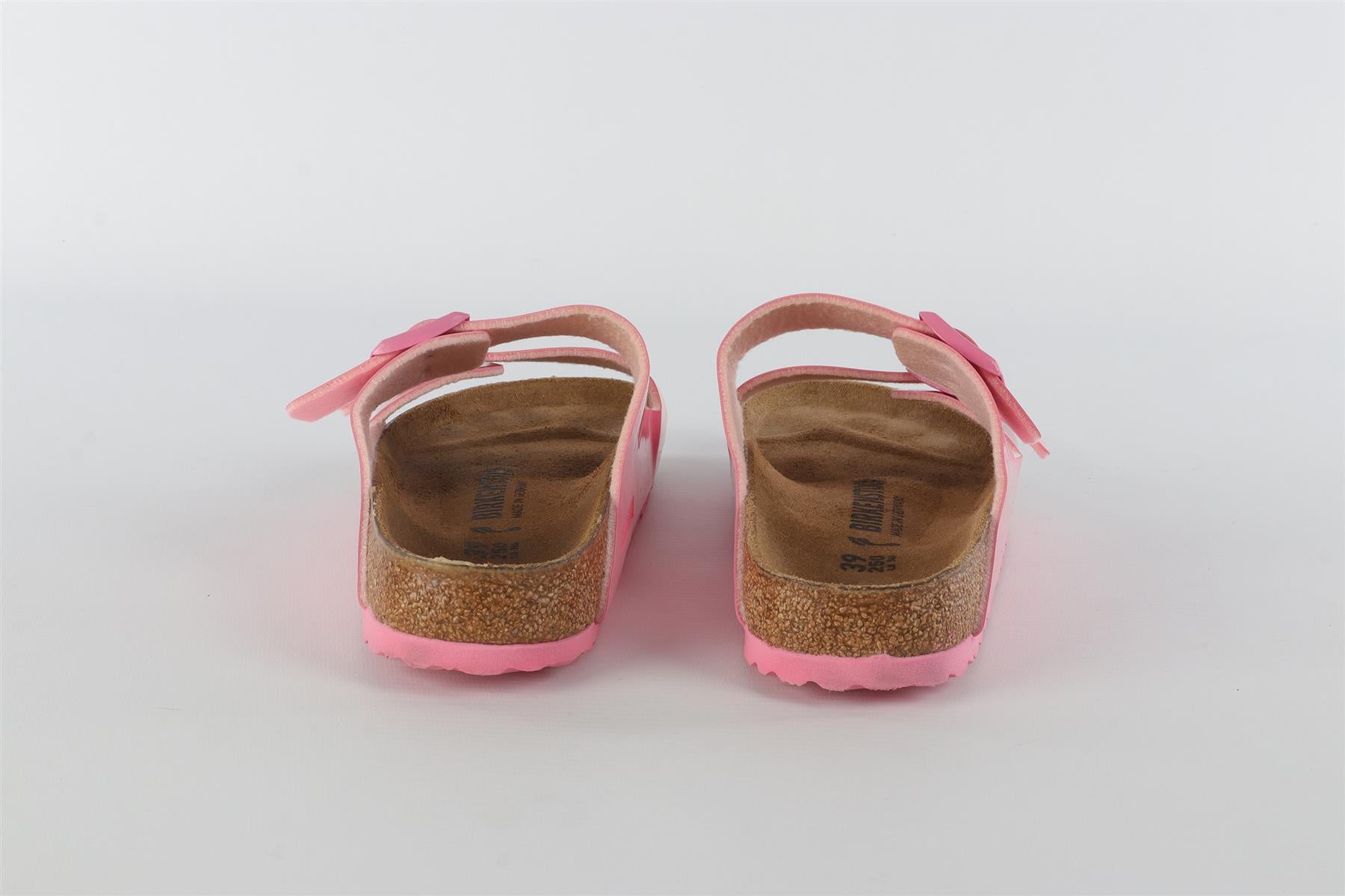 BIRKENSTOCK PINK LEATHER SANDALS EU 39 UK 6 US 9