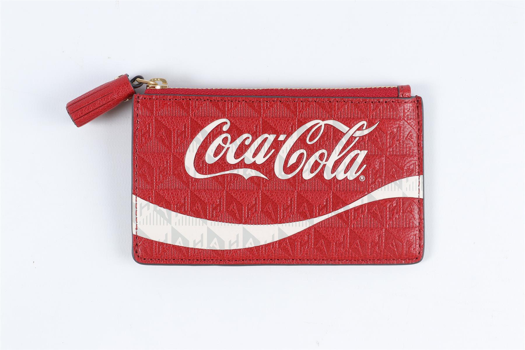 ANYA HINDMARCH RED COCA COLA LEATHER WALLET