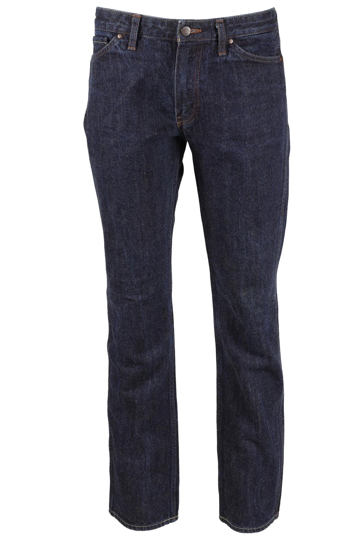 A BATHING APE BLUE STRAIGHT LEG JEANS XSMALL