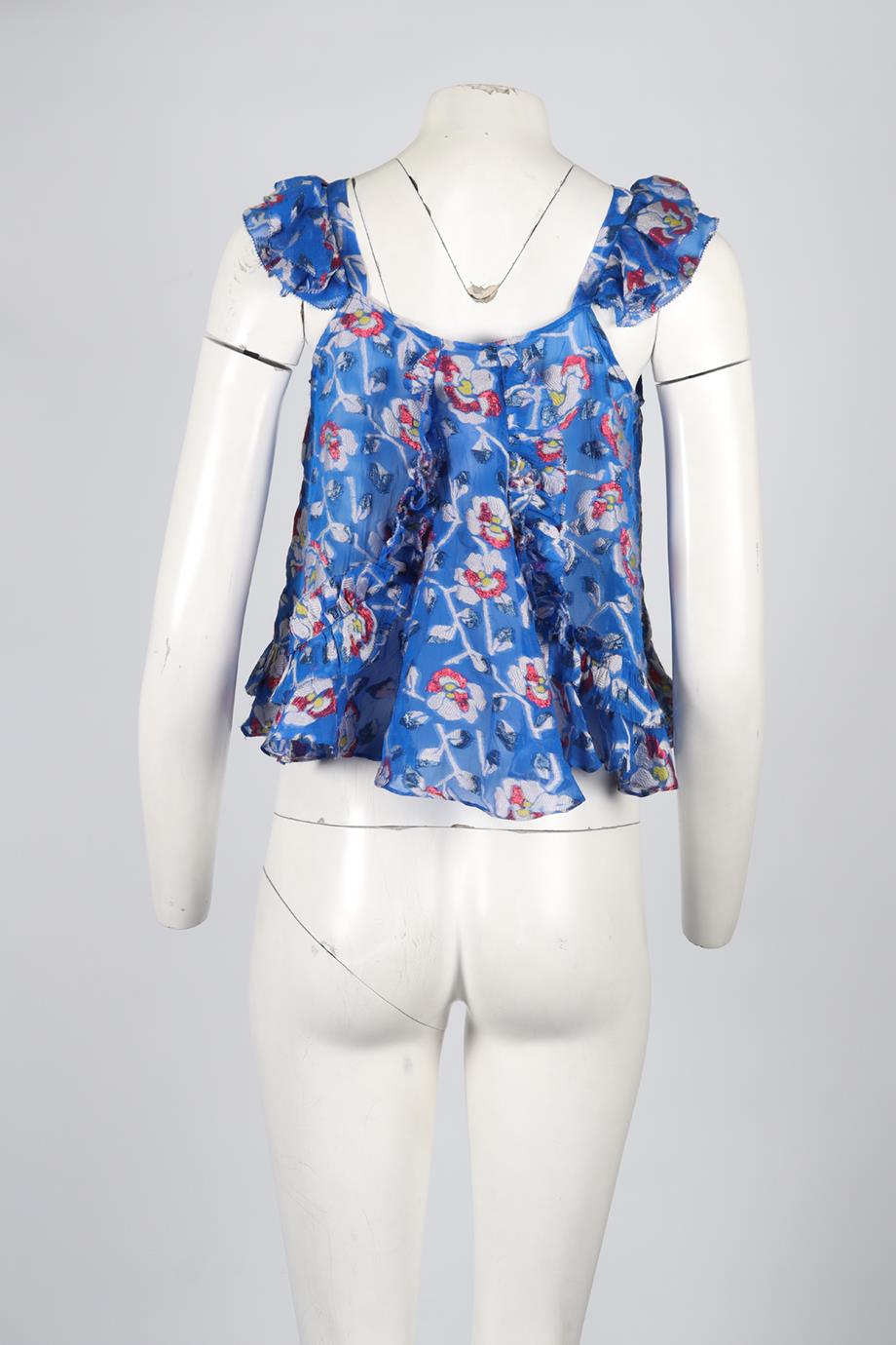 ISABEL MARANT SILK BLEND TOP FR 36 UK 8