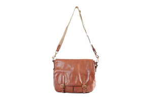 RALPH LAUREN BROWN LEATHER SHOULDER BAG