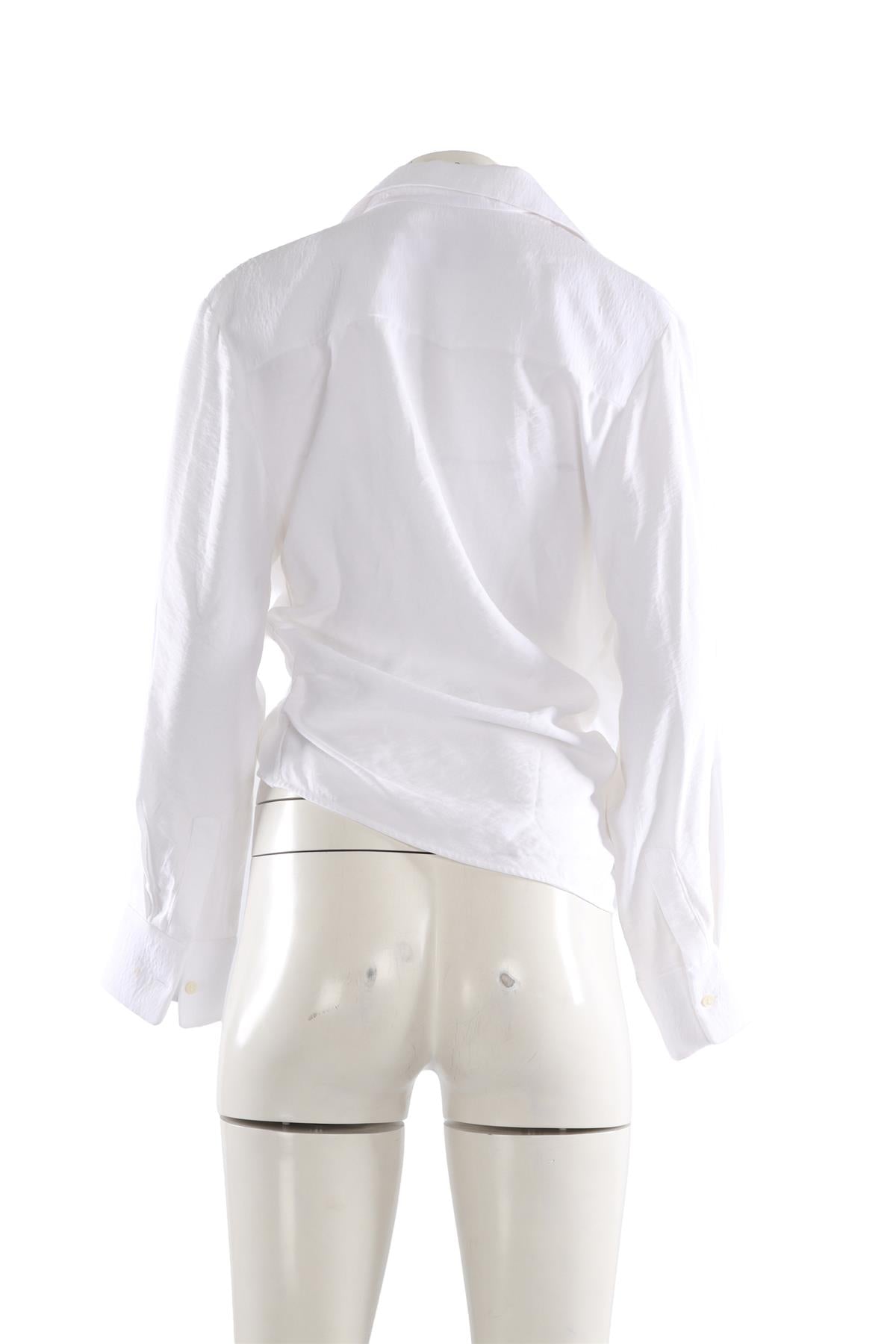 JACQUEMUS WHITE COTTON SHIRT FR 40 UK 12