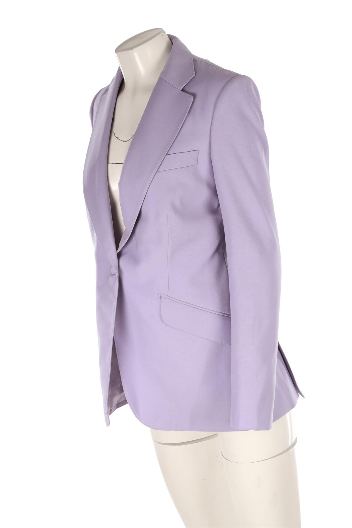 PURPLE WOOL BLAZER