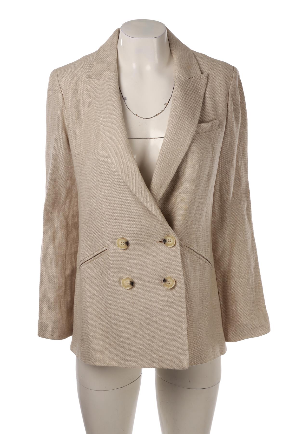 BEIGE LINEN BLAZER