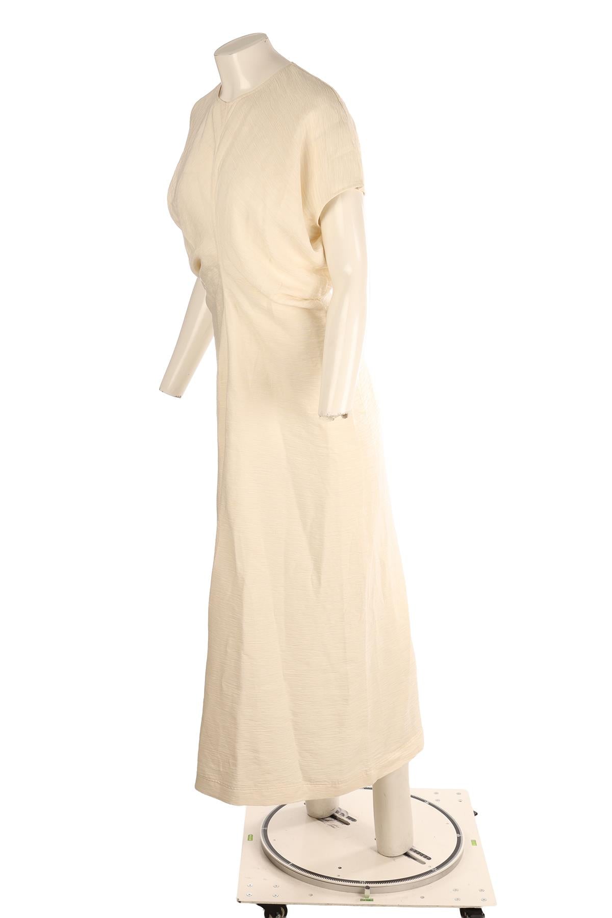TOTEME CREAM CREPE MAXI DRESS EU 40 UK 10