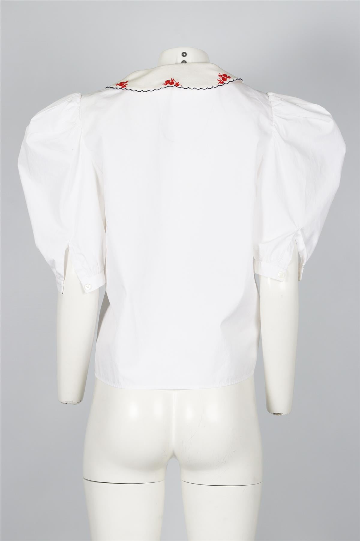MIU MIU WHITE COTTON SHIRT IT 38 UK 6