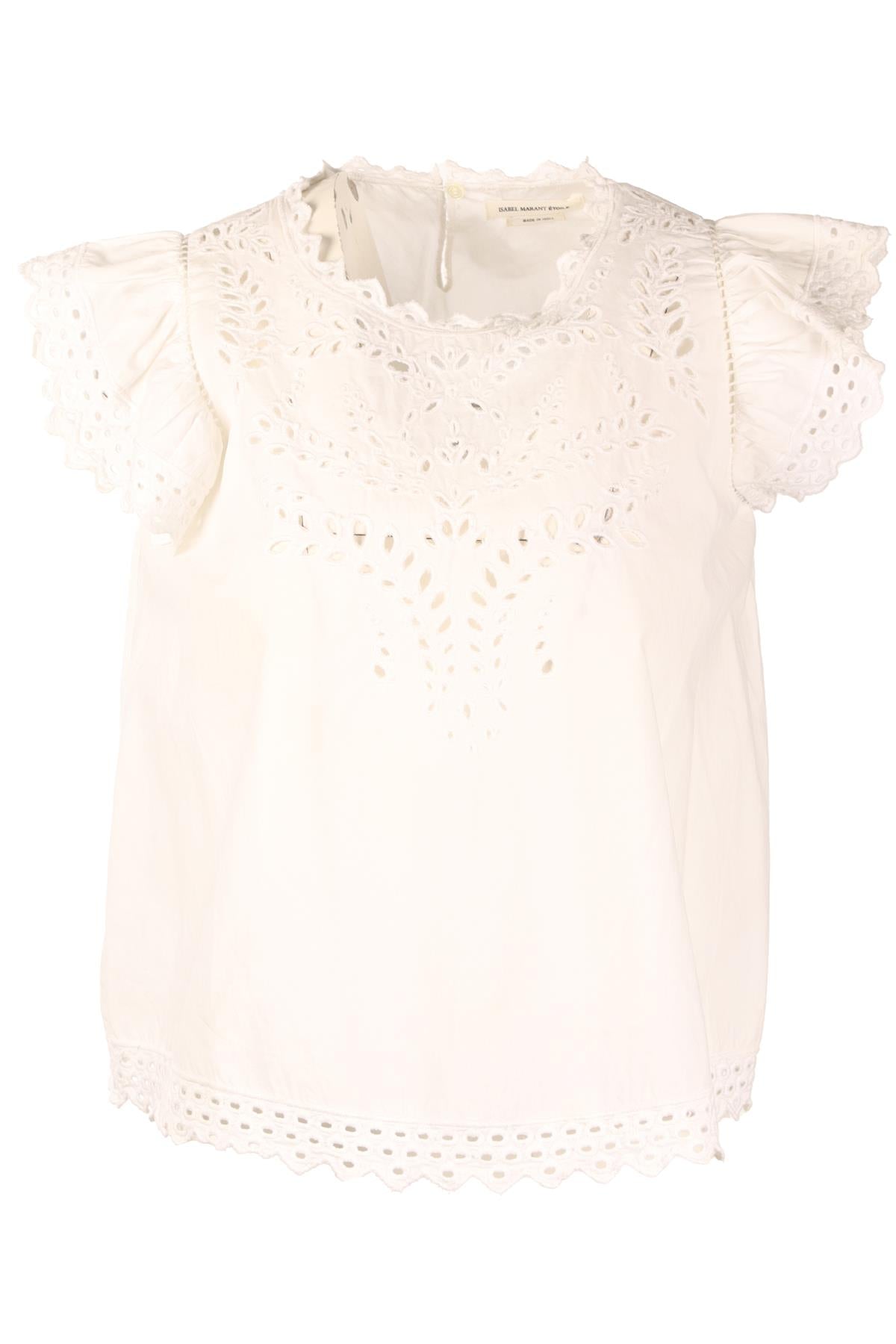 ISABEL MARANT ÉTOILE WHITE COTTON TOP FR 34 UK 6