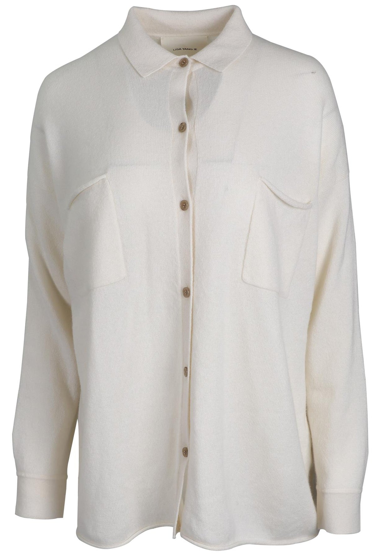 LISA YANG CREAM CASHMERE CARDIGAN SMALL-MEDIUM