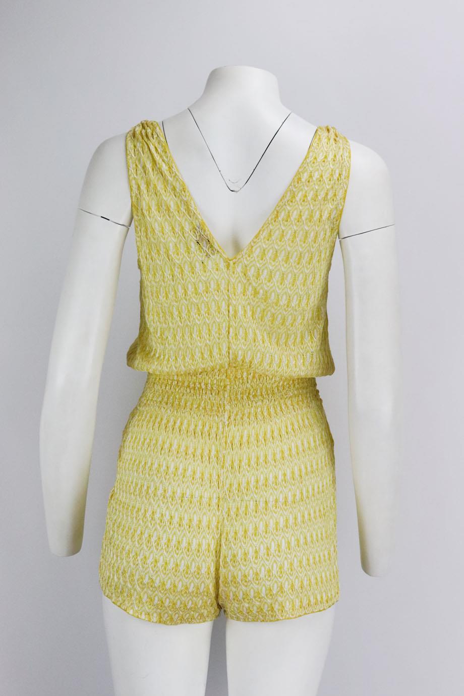 MISSONI MARE CROCHET KNIT PLAYSUIT IT 40 UK 8
