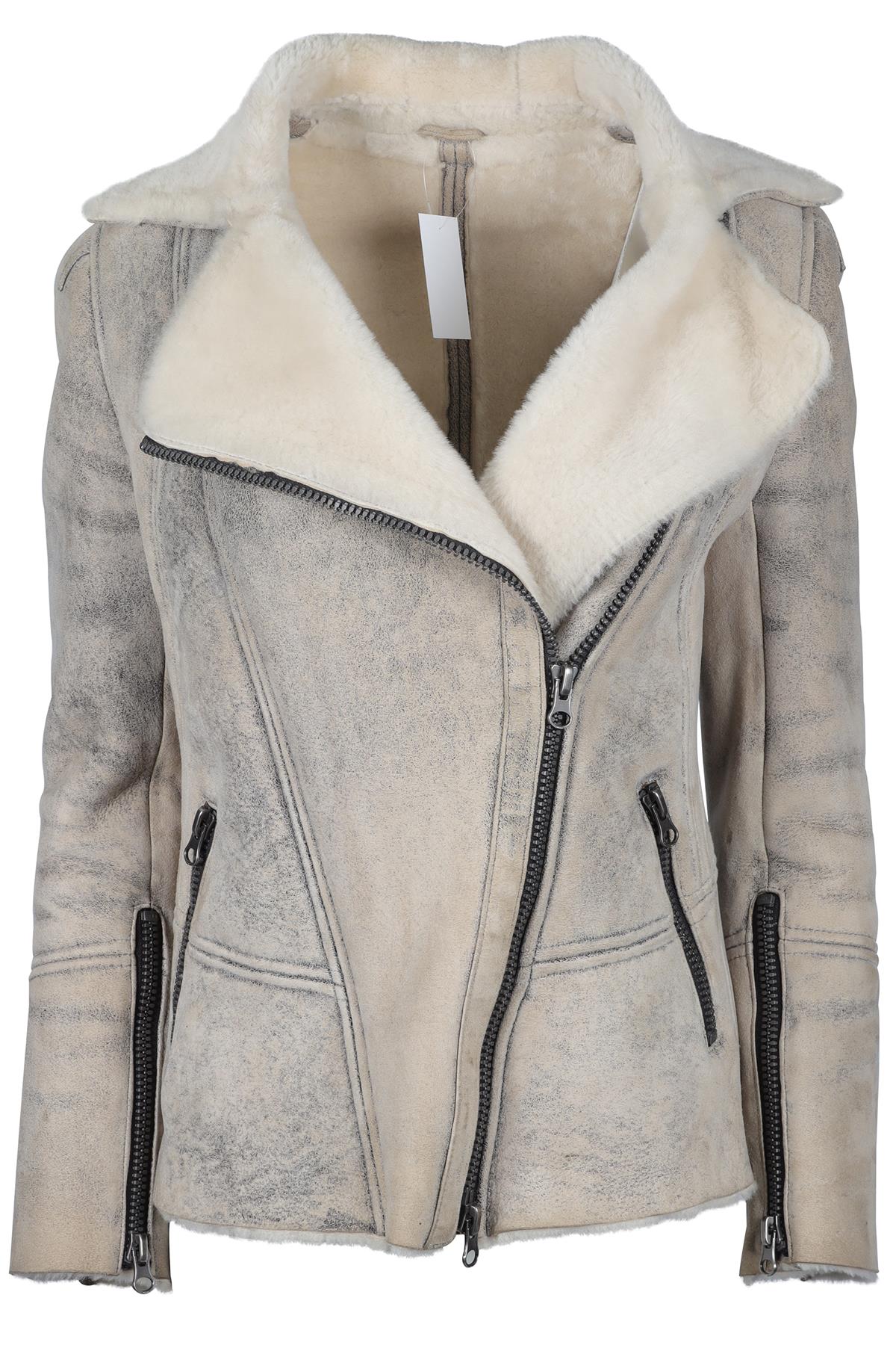 SYLVIE SCHIMMEL BIEGE SUEDE JACKET FR 38 UK 10