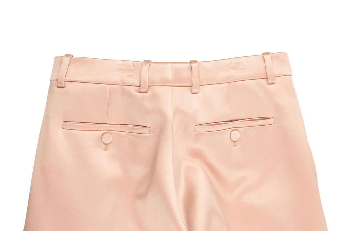 GUCCI PINK SILK STRAIGHT LEG PANTS IT 36 UK 4