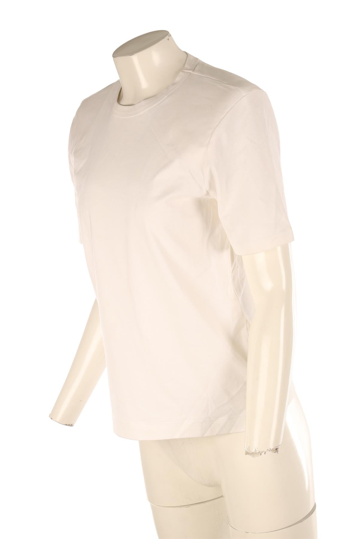 WARDROBE NYC WHITE COTTON T-SHIRT XSMALL