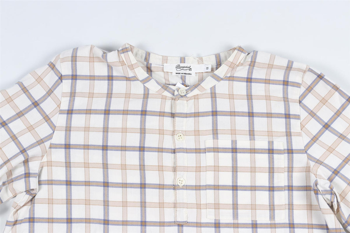 BONPOINT WHITE KIDS BOYS SHIRT 12 YEARS