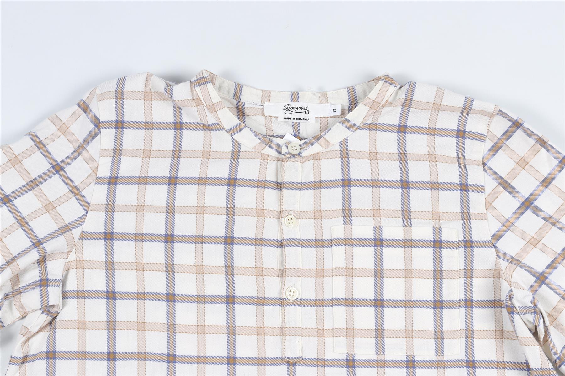 BONPOINT WHITE KIDS BOYS SHIRT 12 YEARS