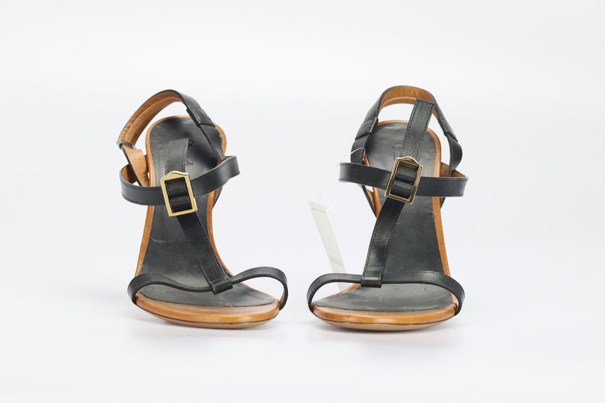 CHLOÉ LEATHER SANDALS EU 39.5 UK 6.5 US 9.5