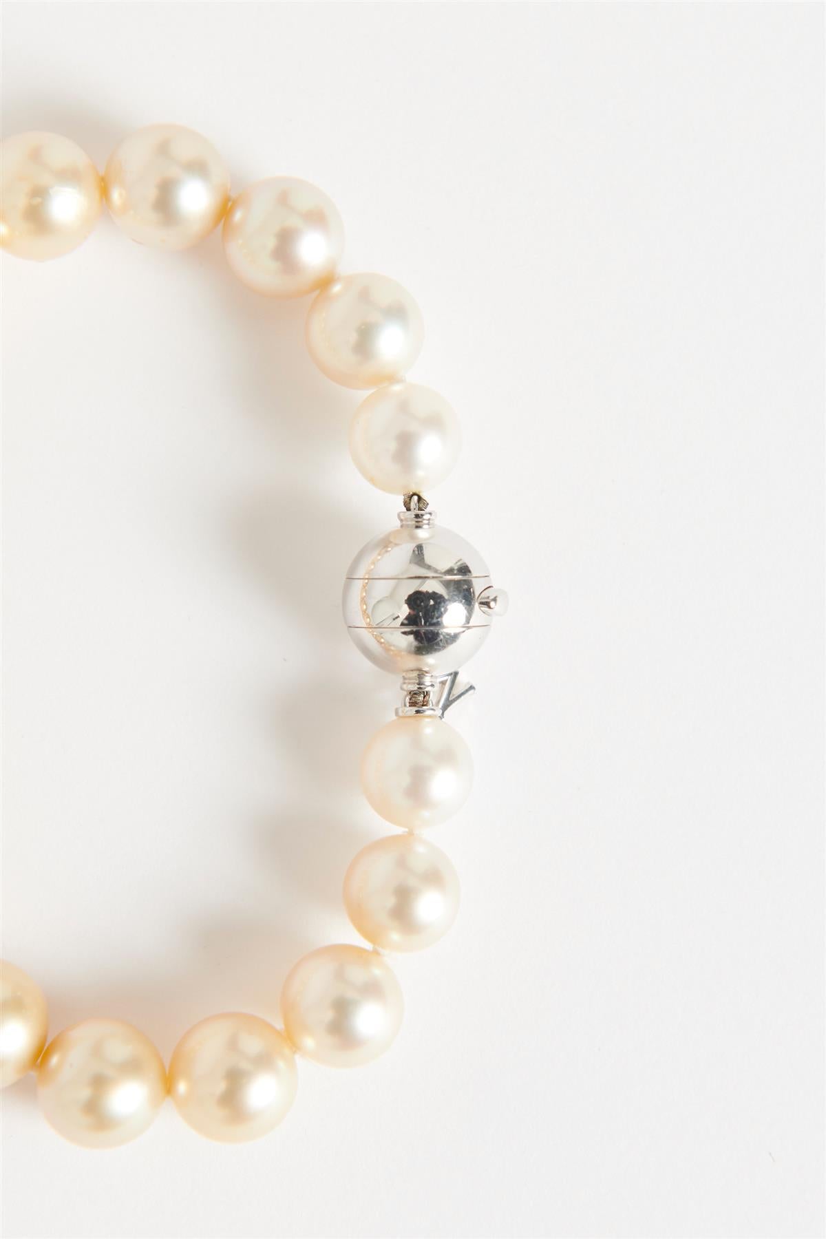 MIKIMOTO WHITE AND GOLDEN PEARL BRACELET