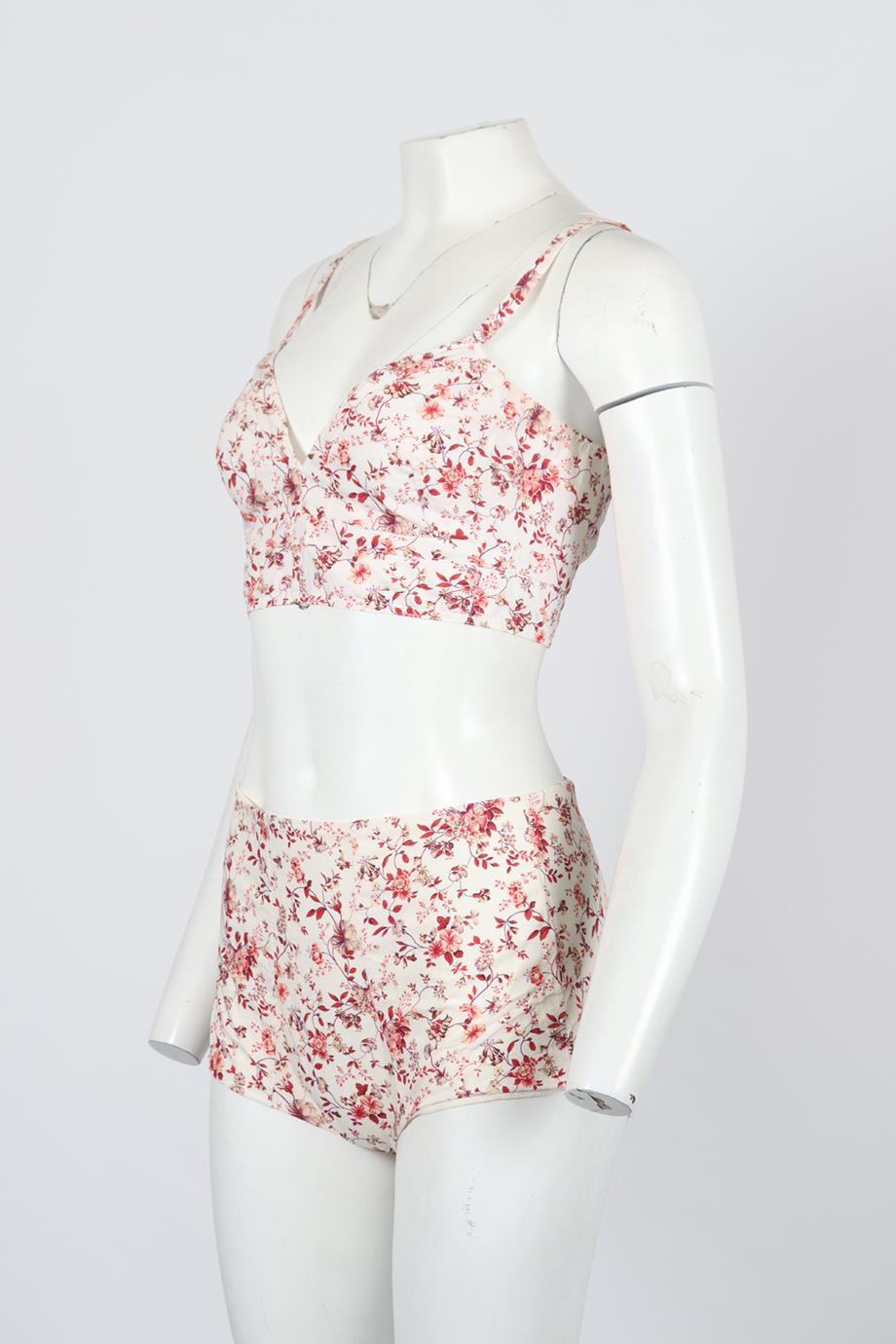 ETRO PRINTED COTTON TOP AND SHORTS IT 40 UK 8