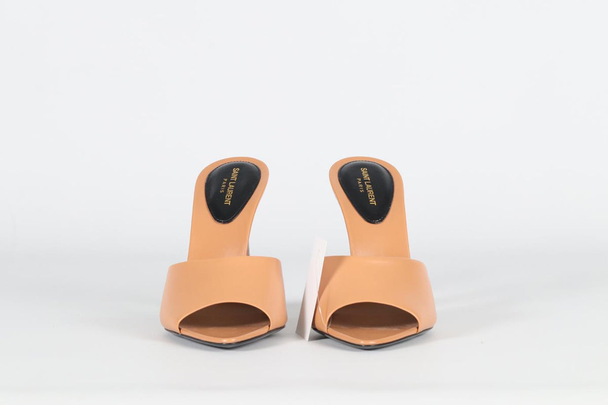 SAINT LAURENT LEATHER MULES EU 38 UK 5 US 8