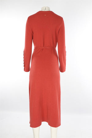 ALTUZARRA CORAL CASHMERE MAXI DRESS MEDIUM