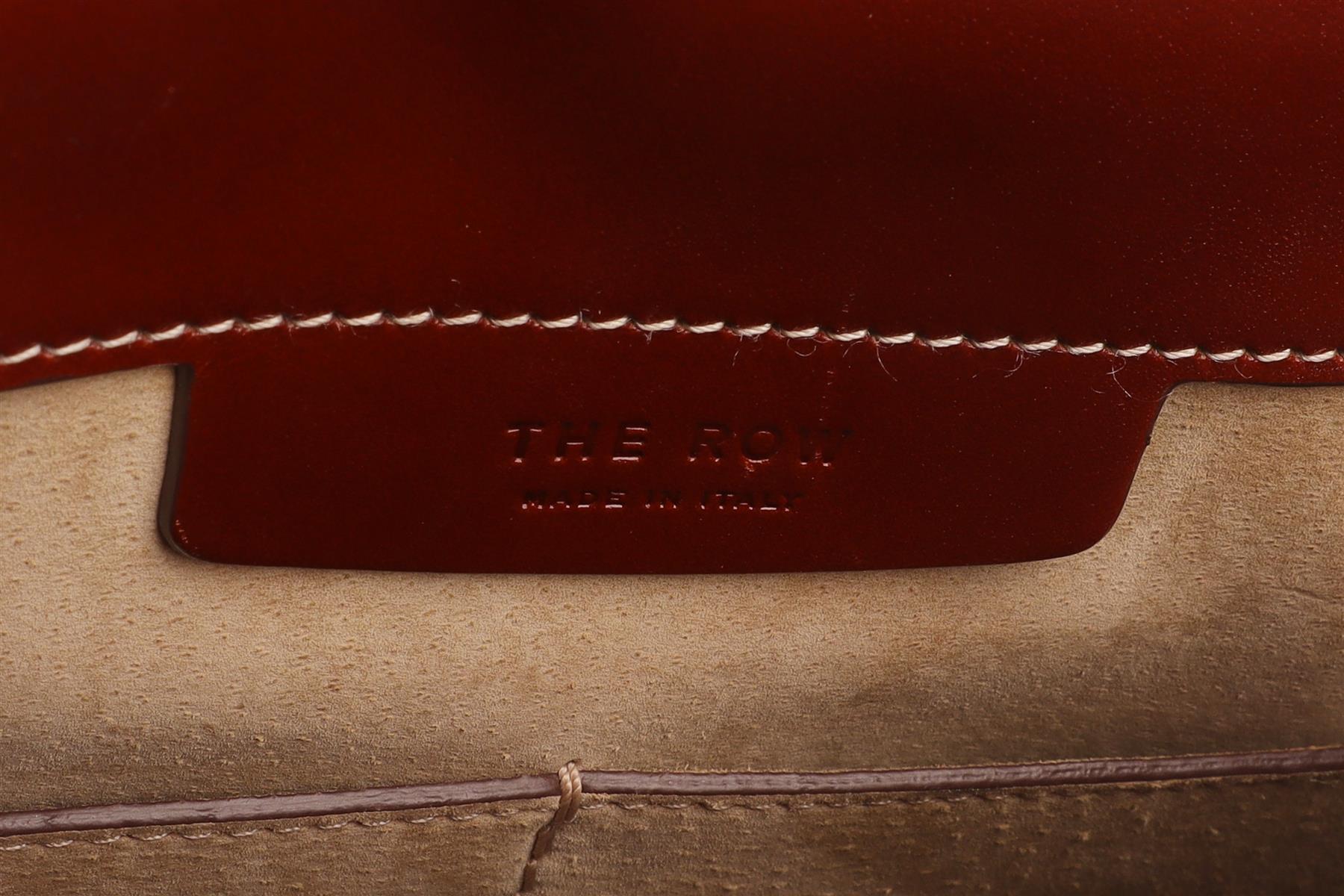 THE ROW BROWN HUNTING 9 LEATHER SHOULDER BAG